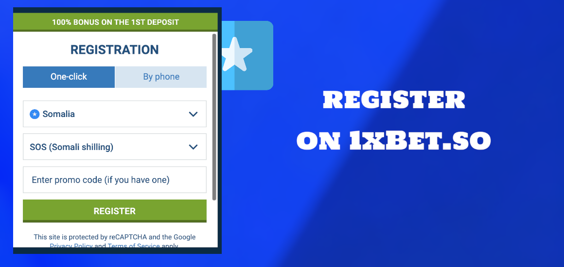 How to register on 1xBet.so?